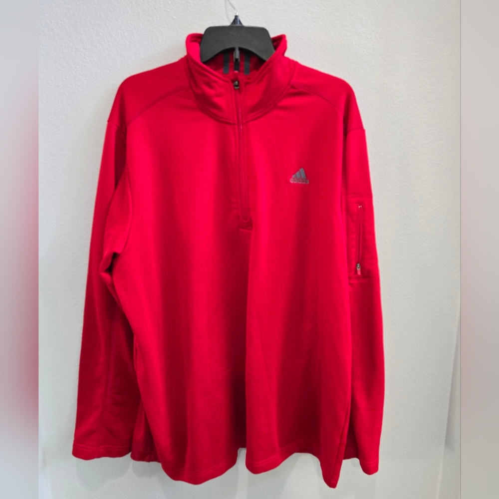 Adidas red soccer warm up jacket size 2XL.